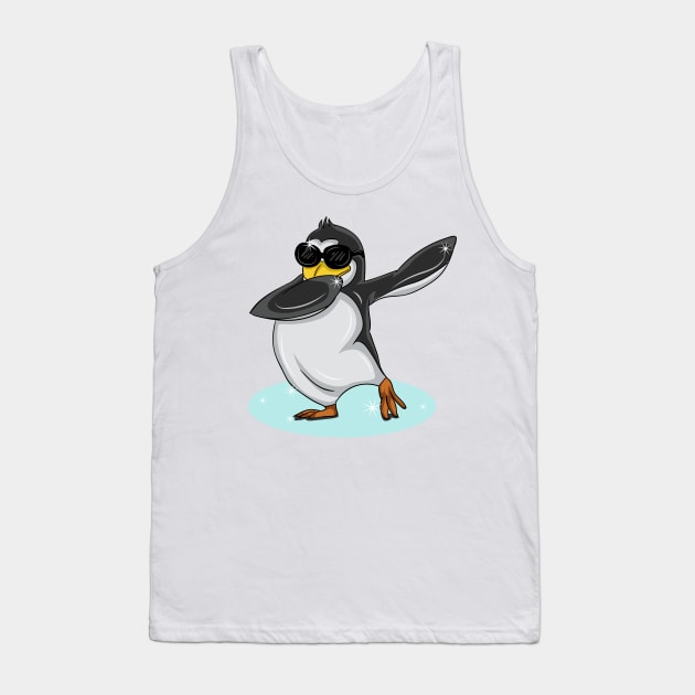 'Dabbing Dancing Penguin' Funny Dabbing Animal Gift Tank Top by ourwackyhome